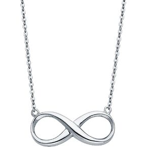 The World Jewelry Center 14k Yellow Gold Infinity Necklace - 17+1"