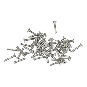 30 Pcs M3x30mm Flat Head Socket Cap Screws,Allen Hex Drive Type, 304 Stainless Steel countersunk Bolt, Full Threaded