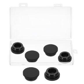 MECCANIXITY Silicone Rubber Hole Plug Soft Flexible Stoppers T-Shaped Silicone Plugs with Box for 32-33mm Hole White 6 Pieces