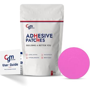 Freestyle Libre 2 Without Cutout| Waterproof, Adhesive, and Hypoallergenic Sensor Patches | 10-14 Days CGM Patches Sticker | Pack of 25 (TAN)