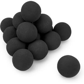 Stanbroil 2 inch Ceramic Fire Balls, Set of 25 Round Fireballs, Modern Accessory for Indoor or Outdoor Fire Pits Fire Bowl and Fireplace, Gray in Kuwait