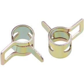 uxcell Spring Band Type Clamp 18mm Inner Dia Fit 18.5-19.2mm OD Hose Fuel Line Silicone Tube Clips Clamp Color-zinc Manganese Steel 20Pcs