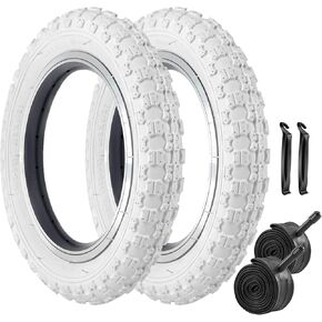 SIMEIQI 2 Pack Bike Tires and Tubes BMX for Kids 12.5"/14"/16"/ 20"x2.125" Compatible with 12.5"/14"/16"/ 20"x1.75"/2.125" Replacement Bike Tires for BMX Trail Commuter City Pavement Bicycles