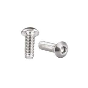 40Pcs M3x30mm 304 Stainless Steel Hex Socket Round Head Machine Screws
