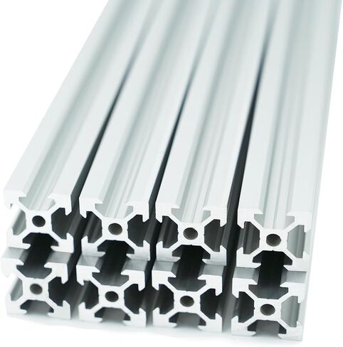 Iverntech 4PCS 300mm 2020 V Slot Aluminum Extrusion 11.81 inches Black Aluminum Profile European Standard Anodized Linear Rail for DIY 3D Printer and CNC Machines in Kuwait