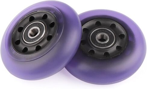 76x24mm PU Replacement Wheels 90A Caster Board Wheels for Razor Ripstik RipRider 360 FlashRider PowerRider Ripsurf Waveboard (Black) in Saudi Arabia