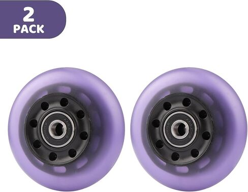 76x24mm PU Replacement Wheels 90A Caster Board Wheels for Razor Ripstik RipRider 360 FlashRider PowerRider Ripsurf Waveboard (Black) in Saudi Arabia