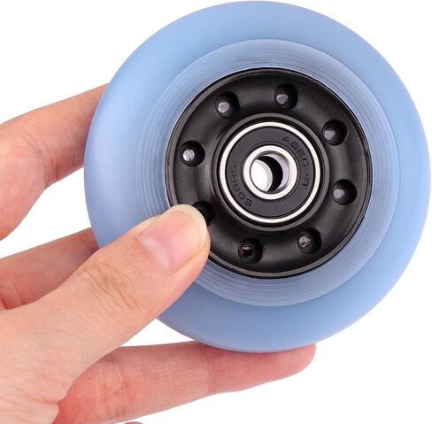 76x24mm PU Replacement Wheels 90A Caster Board Wheels for Razor Ripstik RipRider 360 FlashRider PowerRider Ripsurf Waveboard (Black) in Saudi Arabia