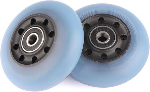 76x24mm PU Replacement Wheels 90A Caster Board Wheels for Razor Ripstik RipRider 360 FlashRider PowerRider Ripsurf Waveboard (Black) in Saudi Arabia
