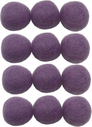 3cm 30mm Wool Felt Balls Beads 100% Natural Wool Felting Woolen Felted Fabric for Home Decor Dream Catcher DIY Garland Crafts Handcrafts Project DIY (Grass Green 30mm 12pcs) in Kuwait