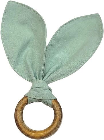 Set of 4 Bunny Ears Napkin Rings (Plaid Rose Grey) in Saudi Arabia