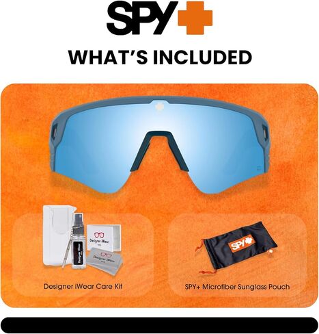 SPY Monolith Speed 62MM Cylindrical Shield Sunglasses for Men + BUNDLE With Designer iWear Complimentary Eyewear Kit in Kuwait