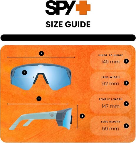SPY Monolith Speed 62MM Cylindrical Shield Sunglasses for Men + BUNDLE With Designer iWear Complimentary Eyewear Kit in Kuwait