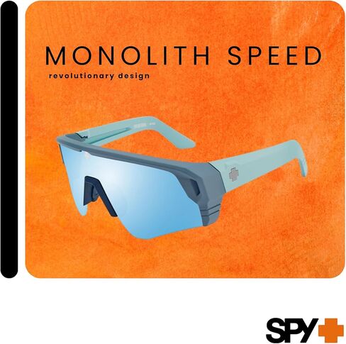 SPY Monolith Speed 62MM Cylindrical Shield Sunglasses for Men + BUNDLE With Designer iWear Complimentary Eyewear Kit in Kuwait