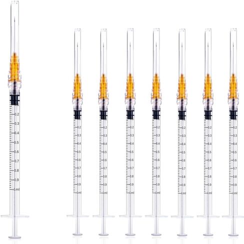 Luer lock 3ml 23Ga 5/8 Inch(15.8mm), 50 Pack Sterile Lab Utensils for Scientific Research, Industrial Dispensing or Liquid Measuring in Saudi Arabia