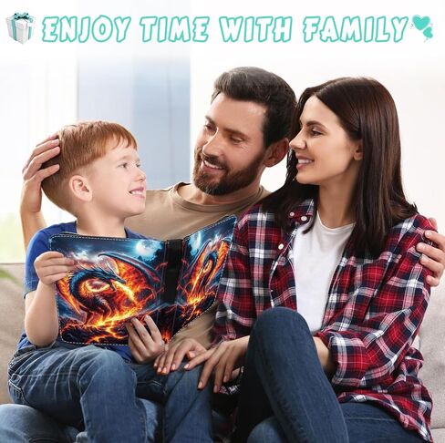 Cute Dragon Trading Card Binder ، Binder Card Card for Boys Girls Teens ، حامل بطاقة تداول قابل للتحصيل مع 400 بطاقة للتخزين ، Binder Zipper Binder Pu Health in Kuwait