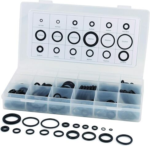 O Ring kit 457 Pcs 225PCS Hydraulic o Rings 18 Size O Ring Assortment Rubber O-Ring Gasket Assortment Kit (225 PCS) in Saudi Arabia