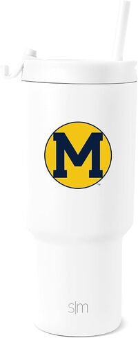 Simple Modern Officially Licensed Collegiate Georgia Bulldogs 30 oz Tumbler with Flip Lid and Straws | Insulated Cup Stainless Steel | Gifts for Men Women | Retro Vault Collection | Georgia Bulldogs in Kuwait