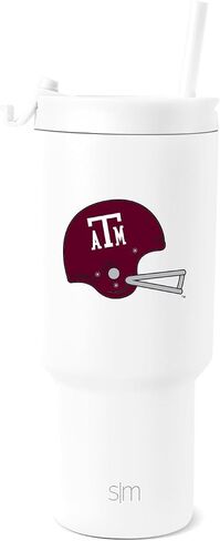 Simple Modern Officially Licensed Collegiate Georgia Bulldogs 30 oz Tumbler with Flip Lid and Straws | Insulated Cup Stainless Steel | Gifts for Men Women | Retro Vault Collection | Georgia Bulldogs in Kuwait