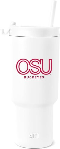 Simple Modern Officially Licensed Collegiate Georgia Bulldogs 30 oz Tumbler with Flip Lid and Straws | Insulated Cup Stainless Steel | Gifts for Men Women | Retro Vault Collection | Georgia Bulldogs in Kuwait
