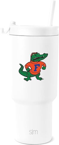 Simple Modern Officially Licensed Collegiate Georgia Bulldogs 30 oz Tumbler with Flip Lid and Straws | Insulated Cup Stainless Steel | Gifts for Men Women | Retro Vault Collection | Georgia Bulldogs in Kuwait