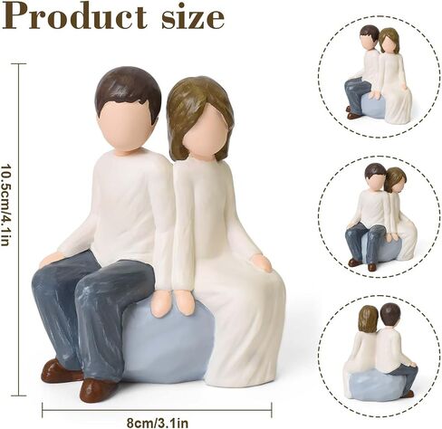 Mother and Son Figurines Statues, Sculpted Hand-Painted Mom and Child Statues Gifts for Mother’s Day Anniversary Birthday Home Decor in Saudi Arabia