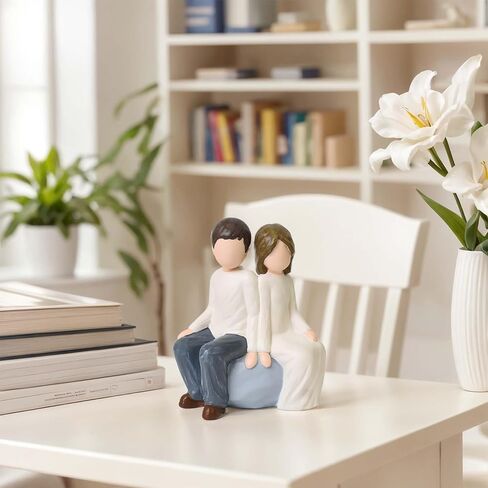 Mother and Son Figurines Statues, Sculpted Hand-Painted Mom and Child Statues Gifts for Mother’s Day Anniversary Birthday Home Decor in Saudi Arabia