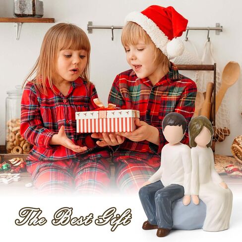 Mother and Son Figurines Statues, Sculpted Hand-Painted Mom and Child Statues Gifts for Mother’s Day Anniversary Birthday Home Decor in Saudi Arabia
