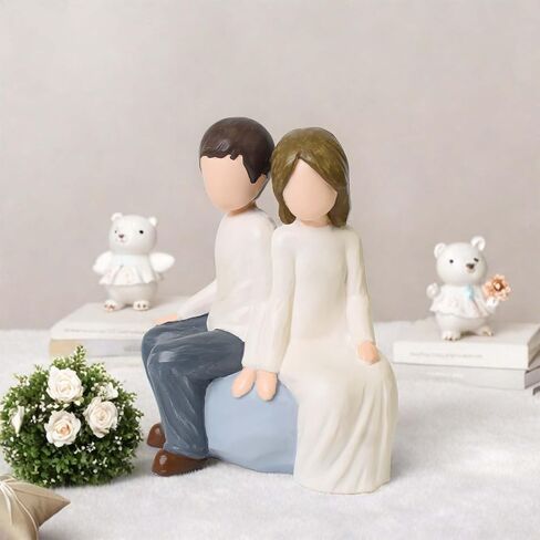 Mother and Son Figurines Statues, Sculpted Hand-Painted Mom and Child Statues Gifts for Mother’s Day Anniversary Birthday Home Decor in Saudi Arabia
