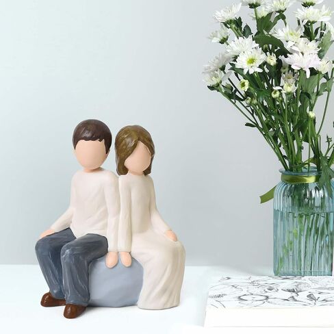 Mother and Son Figurines Statues, Sculpted Hand-Painted Mom and Child Statues Gifts for Mother’s Day Anniversary Birthday Home Decor in Saudi Arabia