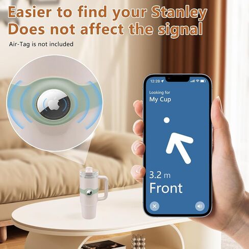 Alphabet Decoration for Stanley & Air-Tag Holder for Stanley,26 Letter Stickers(A-Z),Stylish Accessory for Your 30oz Stanley Cup (Blue) in Saudi Arabia