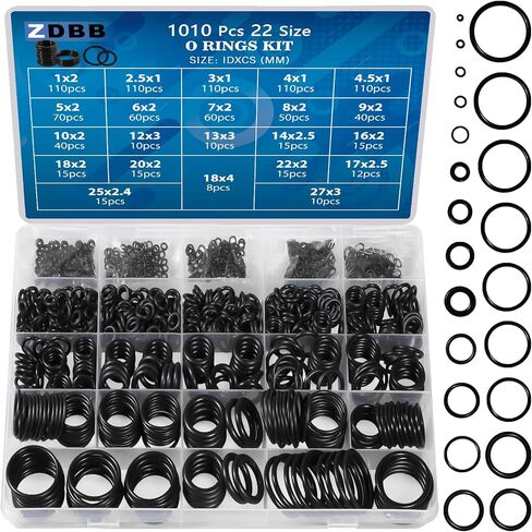 382 PCS 30 Sizes SAE Viton O Ring Assortment Kit for Aviation Car Engines Cylinders Hydraulic Plumbing Various Industrial with 4 Pcs Pick and Hook Set in Saudi Arabia