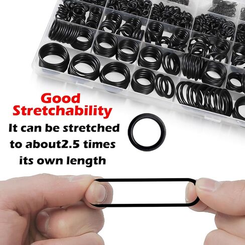 382 PCS 30 Sizes SAE Viton O Ring Assortment Kit for Aviation Car Engines Cylinders Hydraulic Plumbing Various Industrial with 4 Pcs Pick and Hook Set in Saudi Arabia