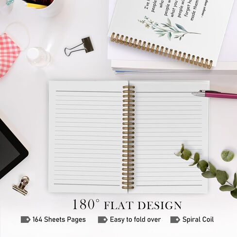 Christian Inspirational Spiral Notebook for Women, It Is Well with My Soul Journal Notebook, Bible Notebooks for School Work, Religious Office Supplies Gifts for Christian Men, 5.5x8.3 Inch in Kuwait