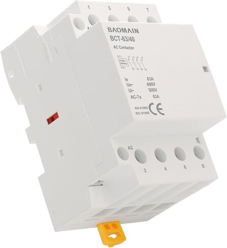 Baomain AC Coastor 40a Coil 4 عمود مفتوح عادةً التحكم العالمي في الدائرة 35 مم حديد DIN Mount CE المدرجة 4NO BCT-40/40 (4NO ، AC 110V) in Kuwait