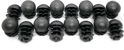 8pcs Pack: 5/8 Inch Round Spherical Black Plastic End Cap (for Hole Size from 13/32 to 9/16, Including 1/2 inches), Furniture Finishing Dome Shaped Plug in Saudi Arabia