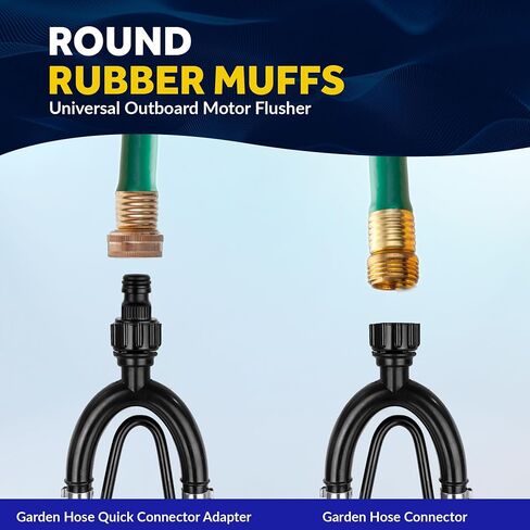 Five Oceans Universal Outboard Motor Flusher Muffs & Gear Oil Pump Set - Essential Marine Maintenance Kit for Efficient Engine Flushing & Gear Oil Changes in Kuwait