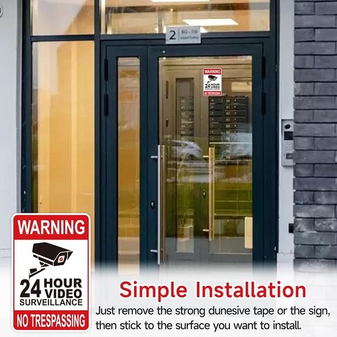 6PCS Smile Your On Camera Sign Sticker, Self-Adhesive Waterproof and Fade-Resistant Security Camera Sign,You Are Being Recorded Sign for Home, Office, Shop, Door（3" x 4.5"） in Saudi Arabia