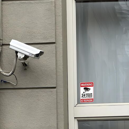 6PCS Smile Your On Camera Sign Sticker, Self-Adhesive Waterproof and Fade-Resistant Security Camera Sign,You Are Being Recorded Sign for Home, Office, Shop, Door（3" x 4.5"） in Saudi Arabia