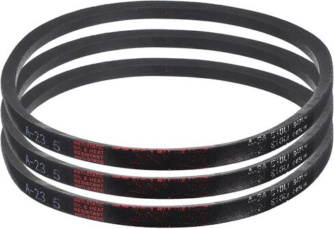 uxcell 3 Pack A37 1/2 Classic Wrapped V-Belt, 39" Outside Circumference Wrapped Industrial Rubber V-Belt A Profile V-Belt for Industrial Machinery Equipment, Black in Saudi Arabia