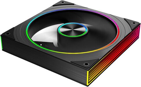Transwarp 140mm RGB Case Fan, Infinity Mirror 5V ARGB PWM Case Fan 140mm Single Pack，Suitable for Computer Case & CPU Cooling(White) in Saudi Arabia