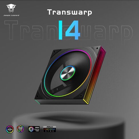 Transwarp 140mm RGB Case Fan, Infinity Mirror 5V ARGB PWM Case Fan 140mm Single Pack，Suitable for Computer Case & CPU Cooling(White) in Saudi Arabia