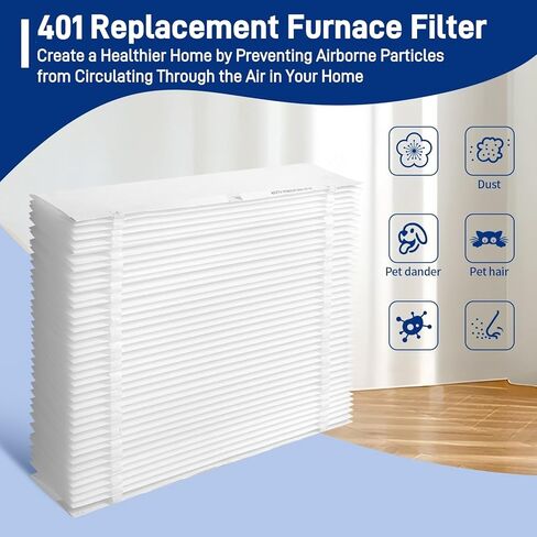 3 Pack 401 Replacement Filter Compatible with AprilAire 2400, Space-Gard 2400 Whole-House Air Purifier, MERV-10 Furnace Filter, 16x25x6 Air Filter in Kuwait