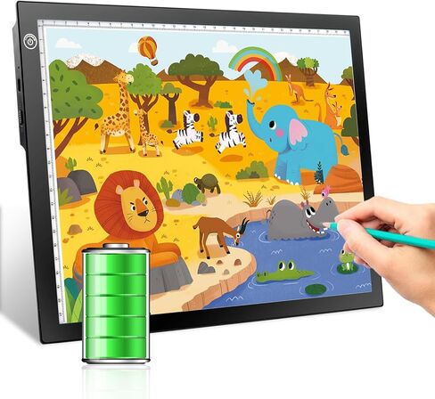 RTjoy A4 LED Light Tracing Box Pad, Adjustable 9x12 Inch USB Powered Artcraft Portable Light Copy Board for Tattoo Transferring Artists DIY Drawing Diamond Art Sketching in Saudi Arabia