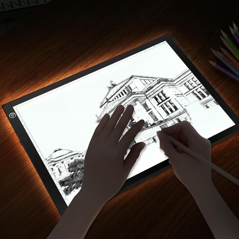 RTjoy A4 LED Light Tracing Box Pad, Adjustable 9x12 Inch USB Powered Artcraft Portable Light Copy Board for Tattoo Transferring Artists DIY Drawing Diamond Art Sketching in Saudi Arabia