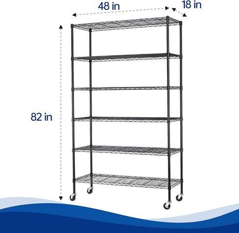 BestOffice 4-Shelf Adjustable Storage Shelving Unit Metal Rack Wire Shelf 600Lbs Capacity with 4 PP Sheets 18L x 12W x 44H for Laundry Bathroom Kitchen Garage,Chrome in Saudi Arabia