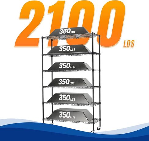 BestOffice 4-Shelf Adjustable Storage Shelving Unit Metal Rack Wire Shelf 600Lbs Capacity with 4 PP Sheets 18L x 12W x 44H for Laundry Bathroom Kitchen Garage,Chrome in Saudi Arabia