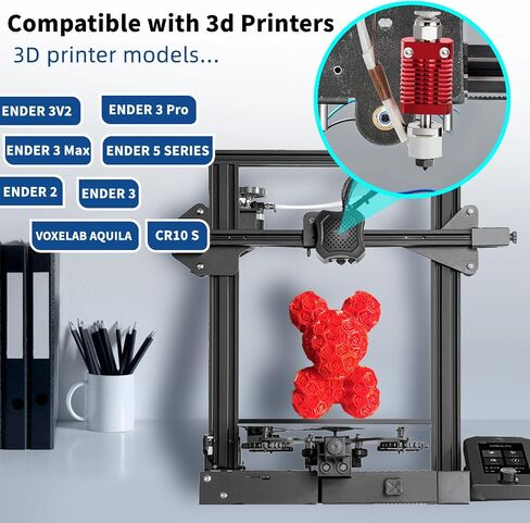 ترقية Ender 3 Hotend لجميع المعادن: قلب تسخين سيراميك Hotend 24V 60W CHC متوافق مع Ender-3 V2/ 3 Pro/Max/ 5 Pro/Plus/ 6 / CR-10 استبدال مجموعة النهاية الساخنة in Kuwait