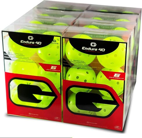 Endure 40 Pickleball Balls | Tournament Ball | USA Pickleball Approved in Saudi Arabia