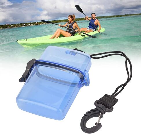 Diving Dry Boxes Diving, Dry Box, Plastic Transparent Underwater Kayak Sealing Box with Rope Hook for Surfing Canoe Kayak in Kuwait